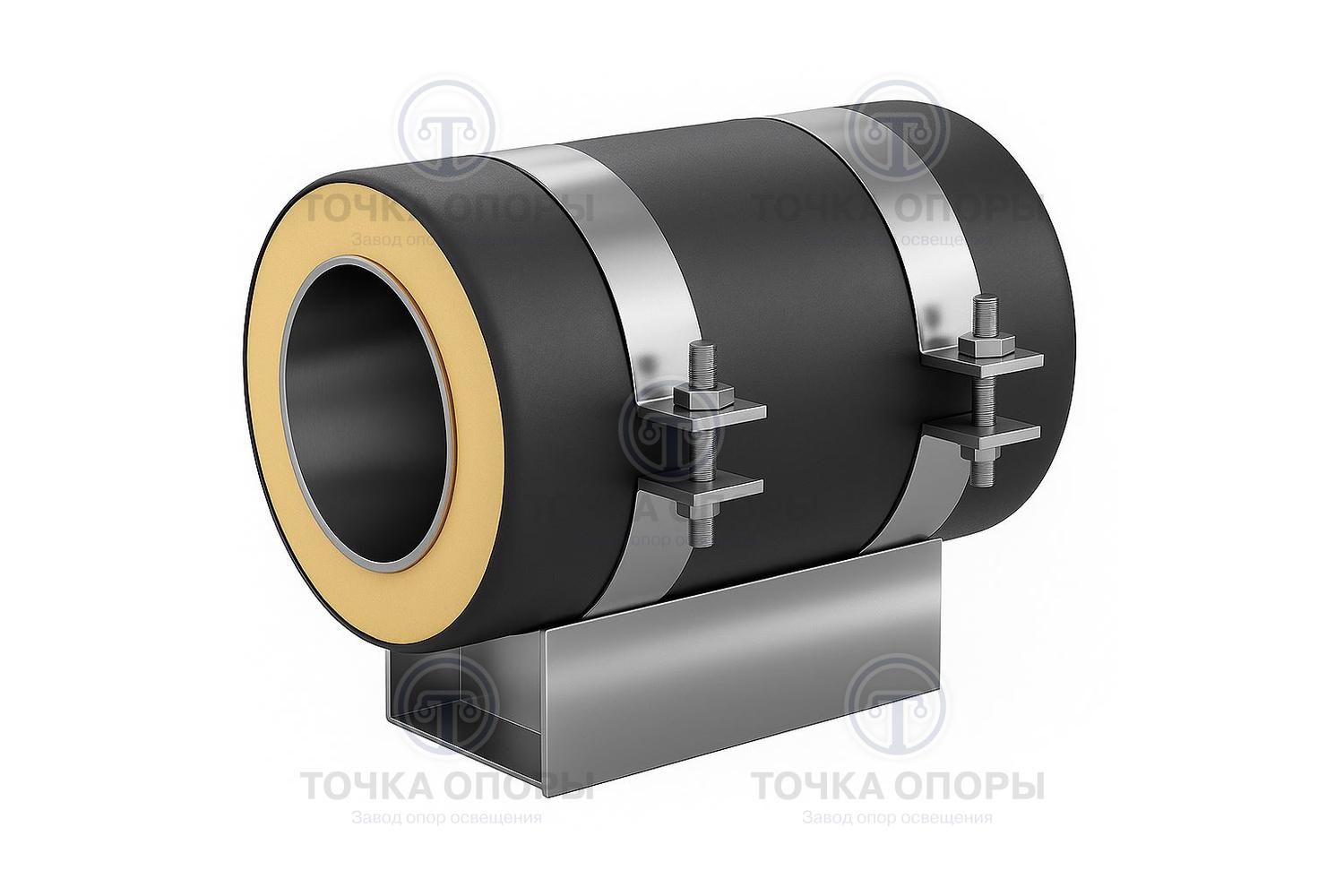 Скользящая опора СПОк 820/1000.100 подкладная канальная для труб в ППУ