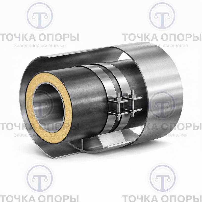 Скользящая опора для прокладки в футляре трубы ППУ 45/125/325