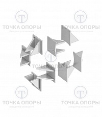 Опоры неподвижные четырехупорные ТС-661.00.00 СБ